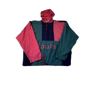 Vintage BUM Equipment Colorblock Windbreaker Jacket Men's M 90's Retro